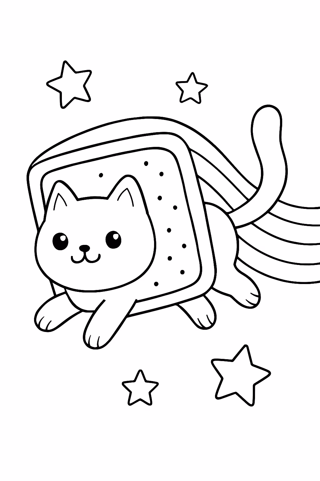 Nyan cat para colorir — desenho para imprimir