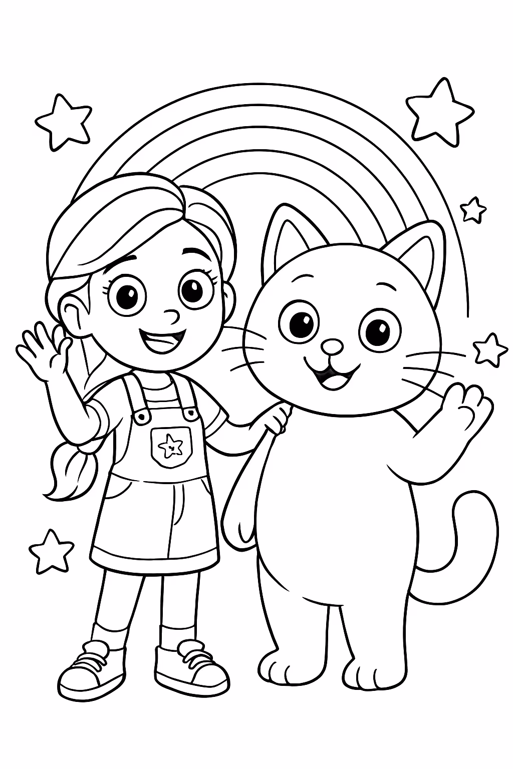 O mundo da gabby para colorir — desenho para imprimir
