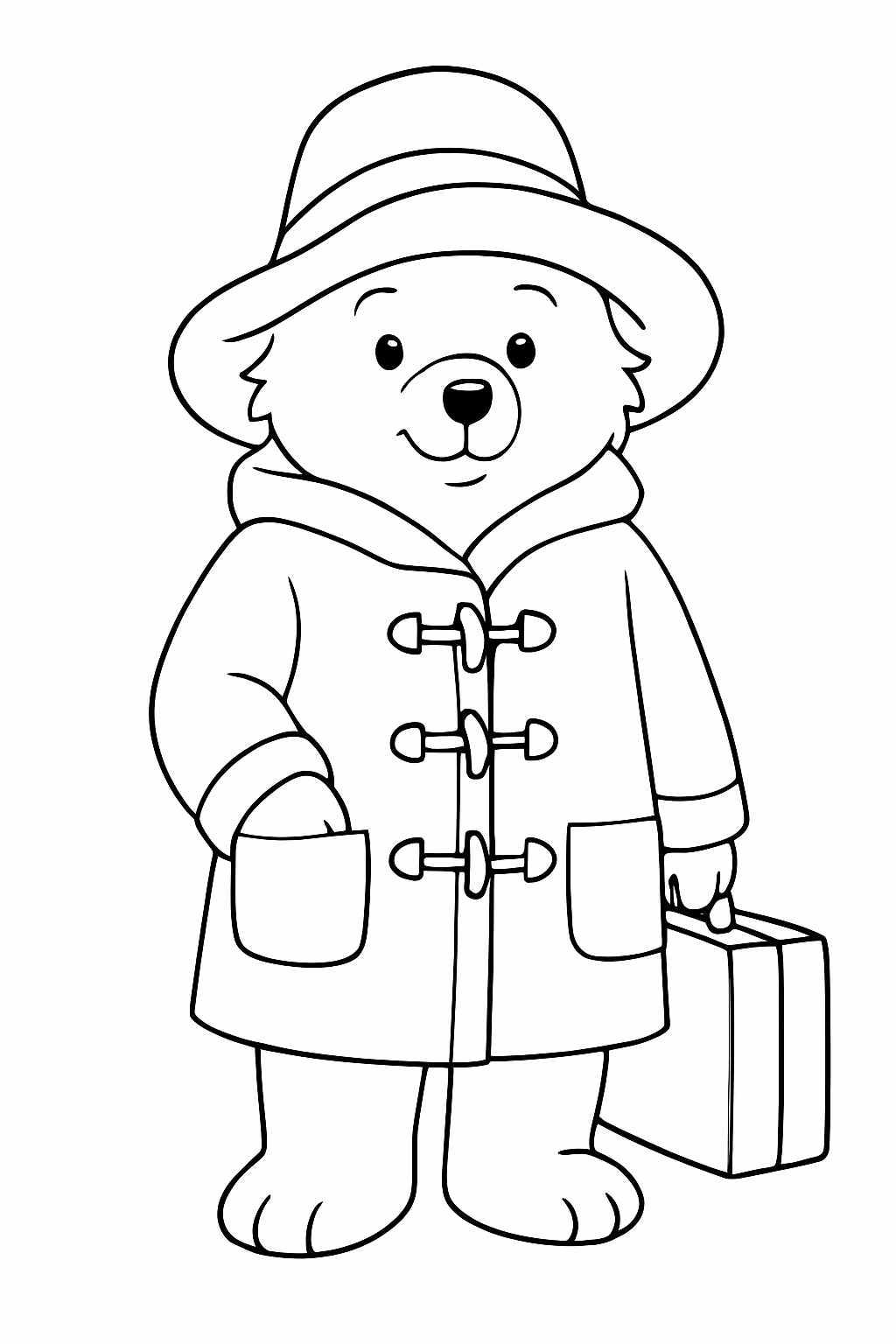 Paddington para colorir — desenho para imprimir