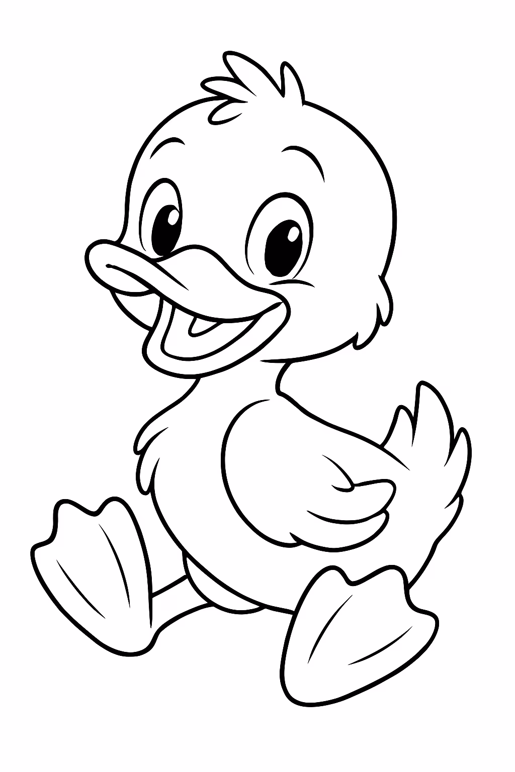 Peiper duck de cachorro para colorir — desenho para imprimir