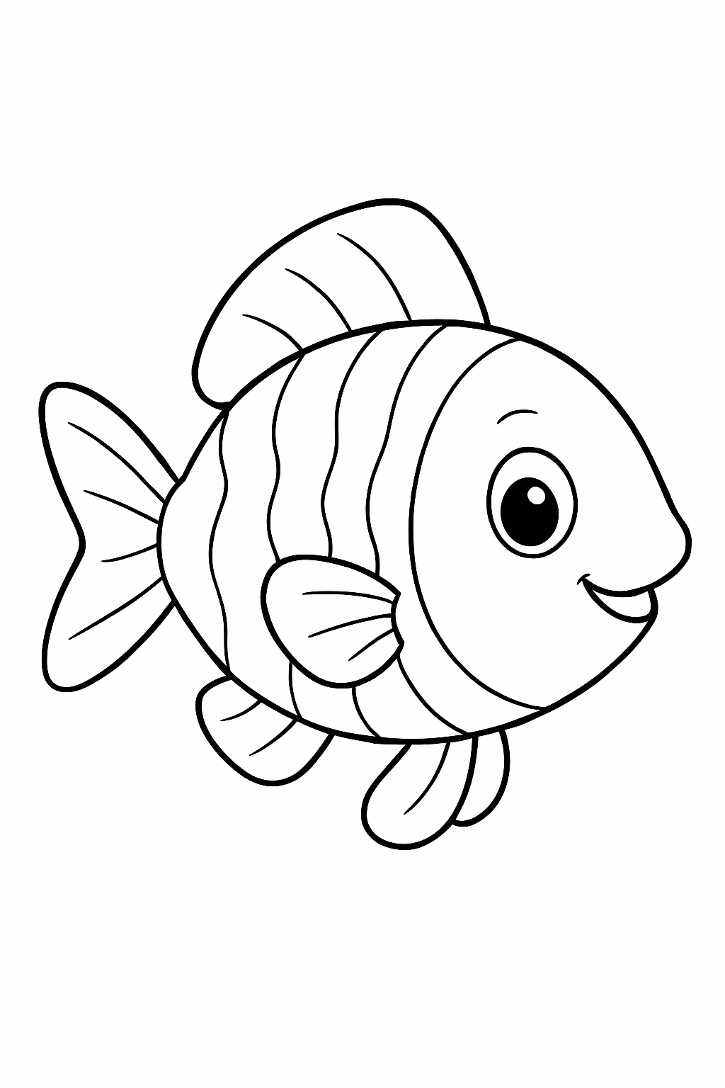 Peixe para colorir — desenho para imprimir