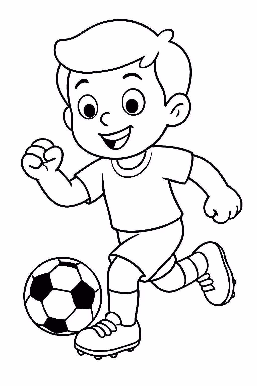 Pele para colorir — desenho para imprimir