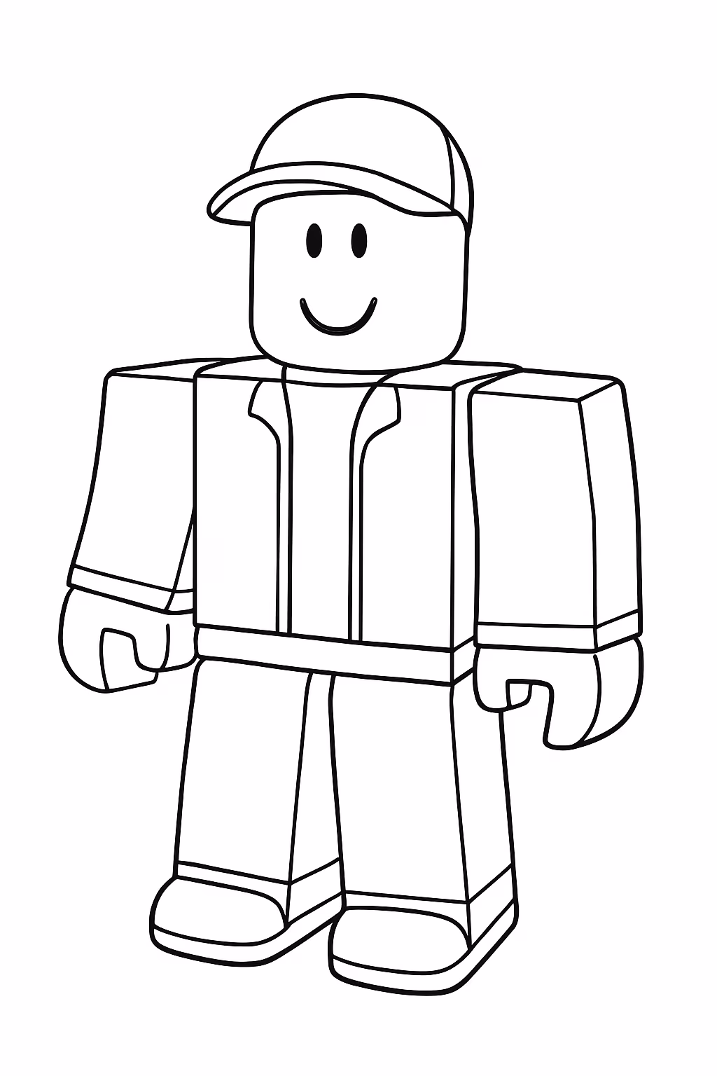 Personagens do roblox montar para colorir — desenho para imprimir