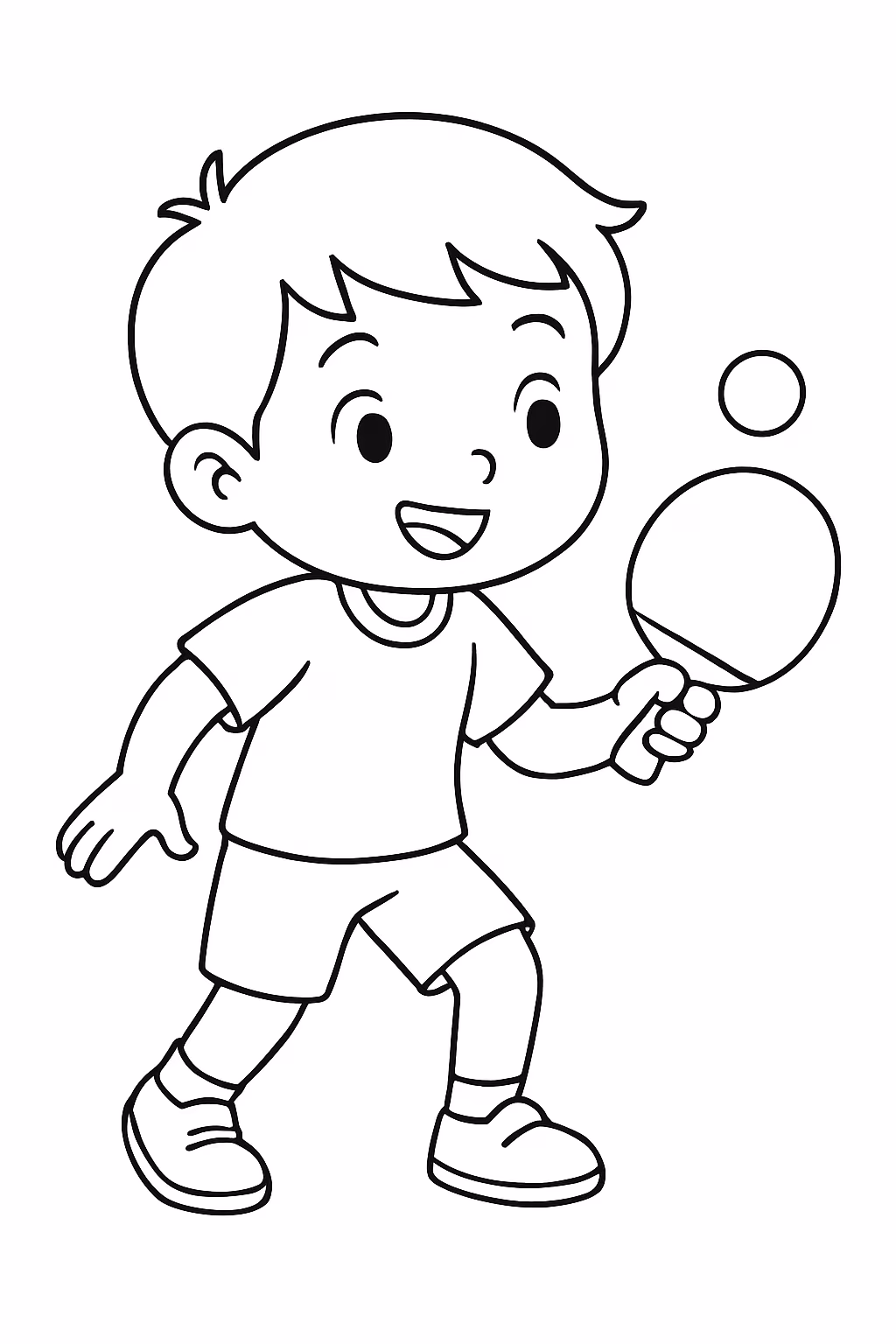Pingfong para colorir — desenho para imprimir