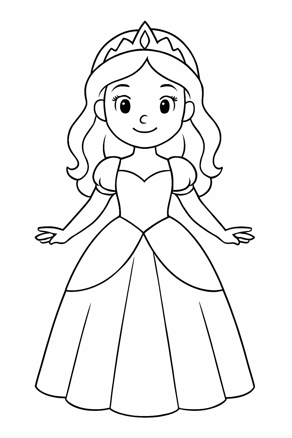 Princesas colocar as roupinhas para colorir — desenho para imprimir