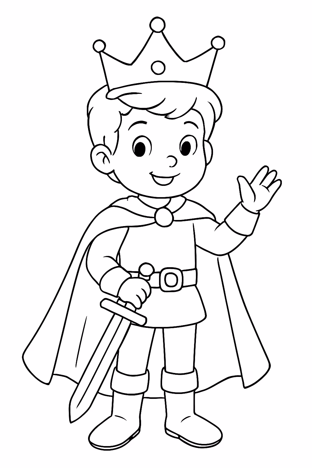 Principe heitor para colorir — desenho para imprimir