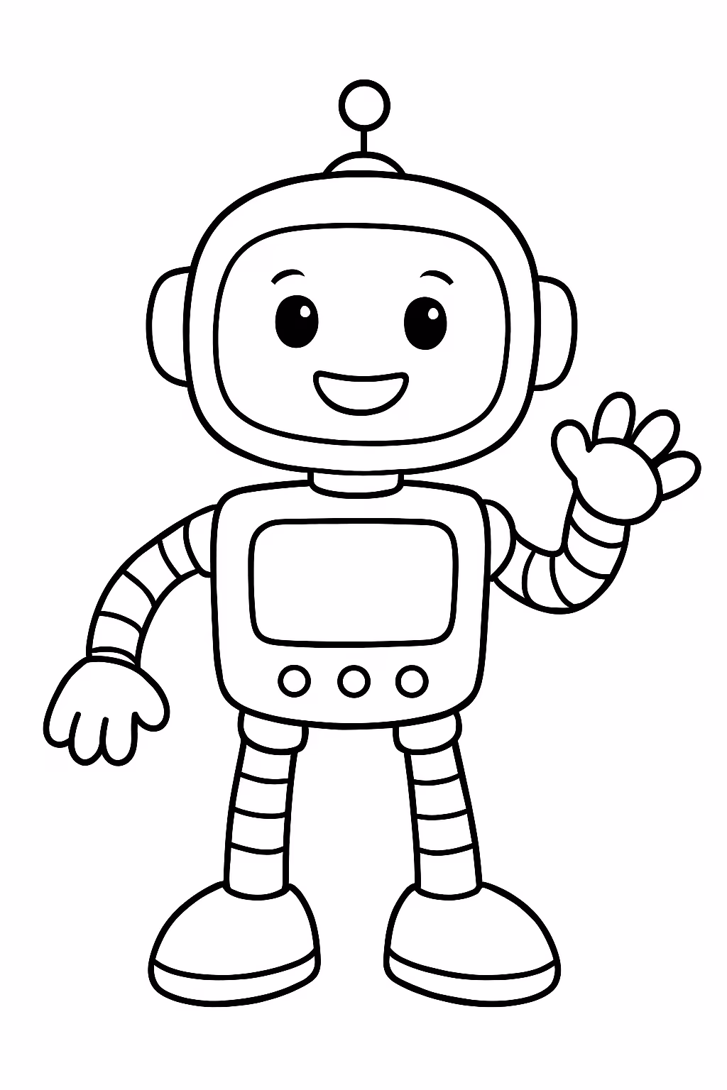 Robor para colorir — desenho para imprimir