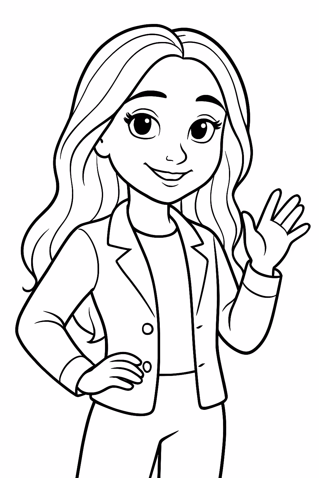 Sabrina carpenter para colorir — desenho para imprimir