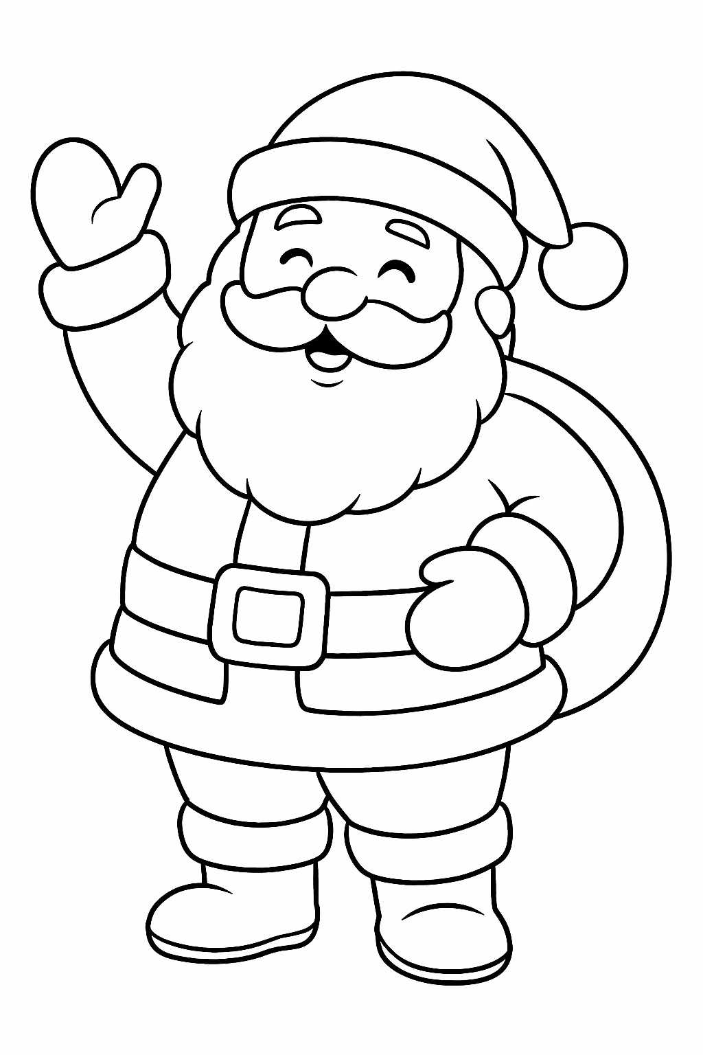 Santa ana para colorir — desenho para imprimir