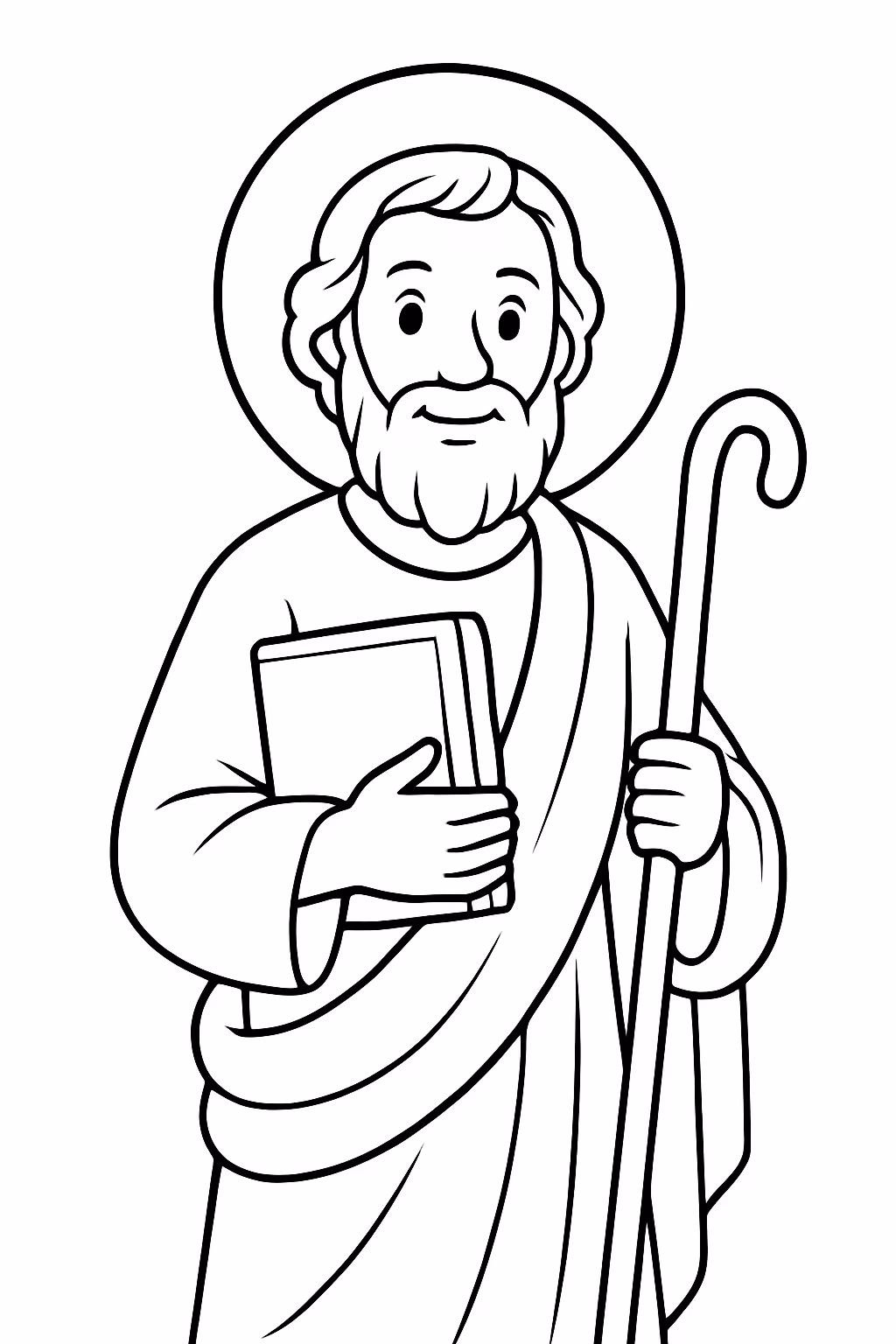 Santo paulo para colorir — desenho para imprimir