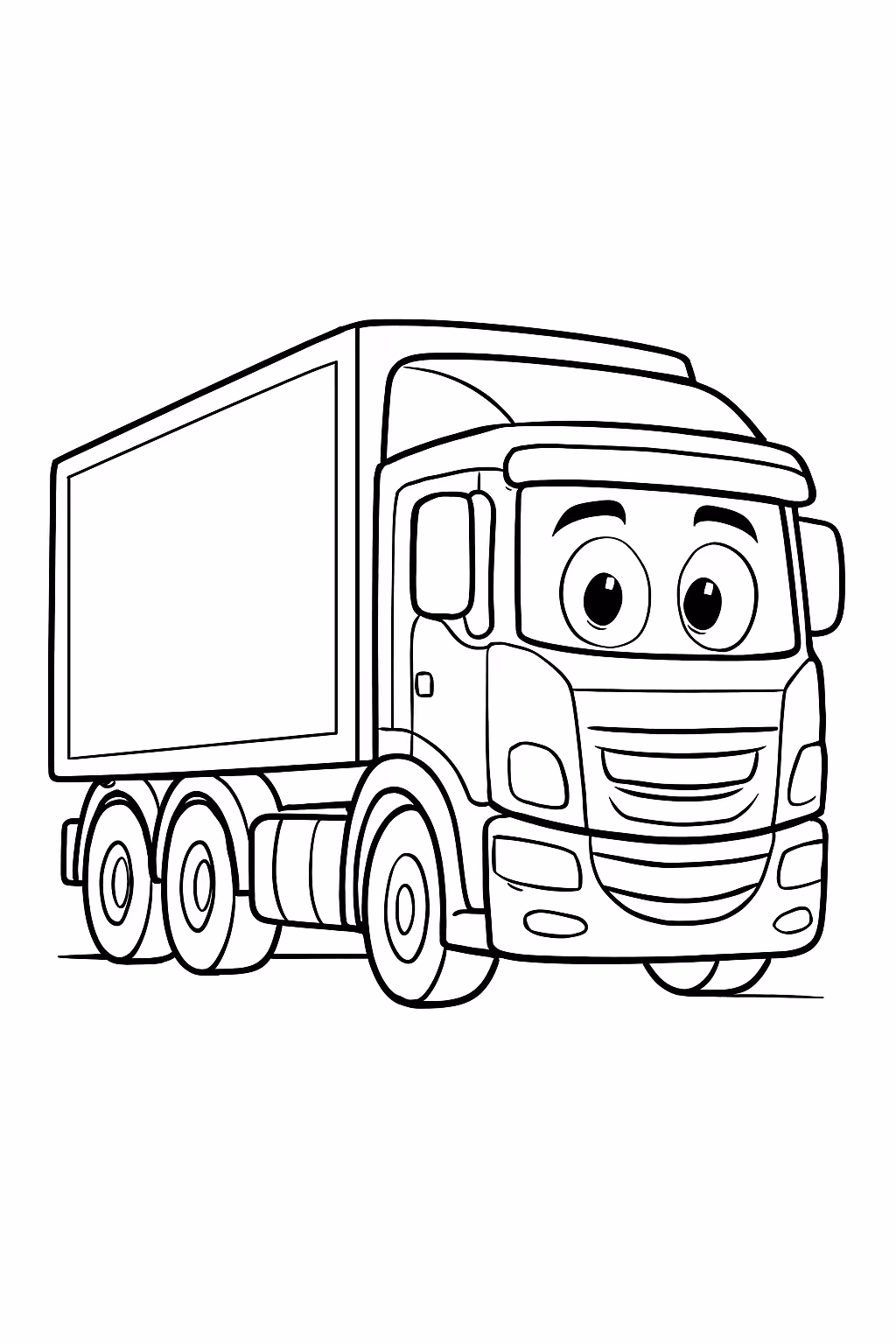 Scania para colorir — desenho para imprimir