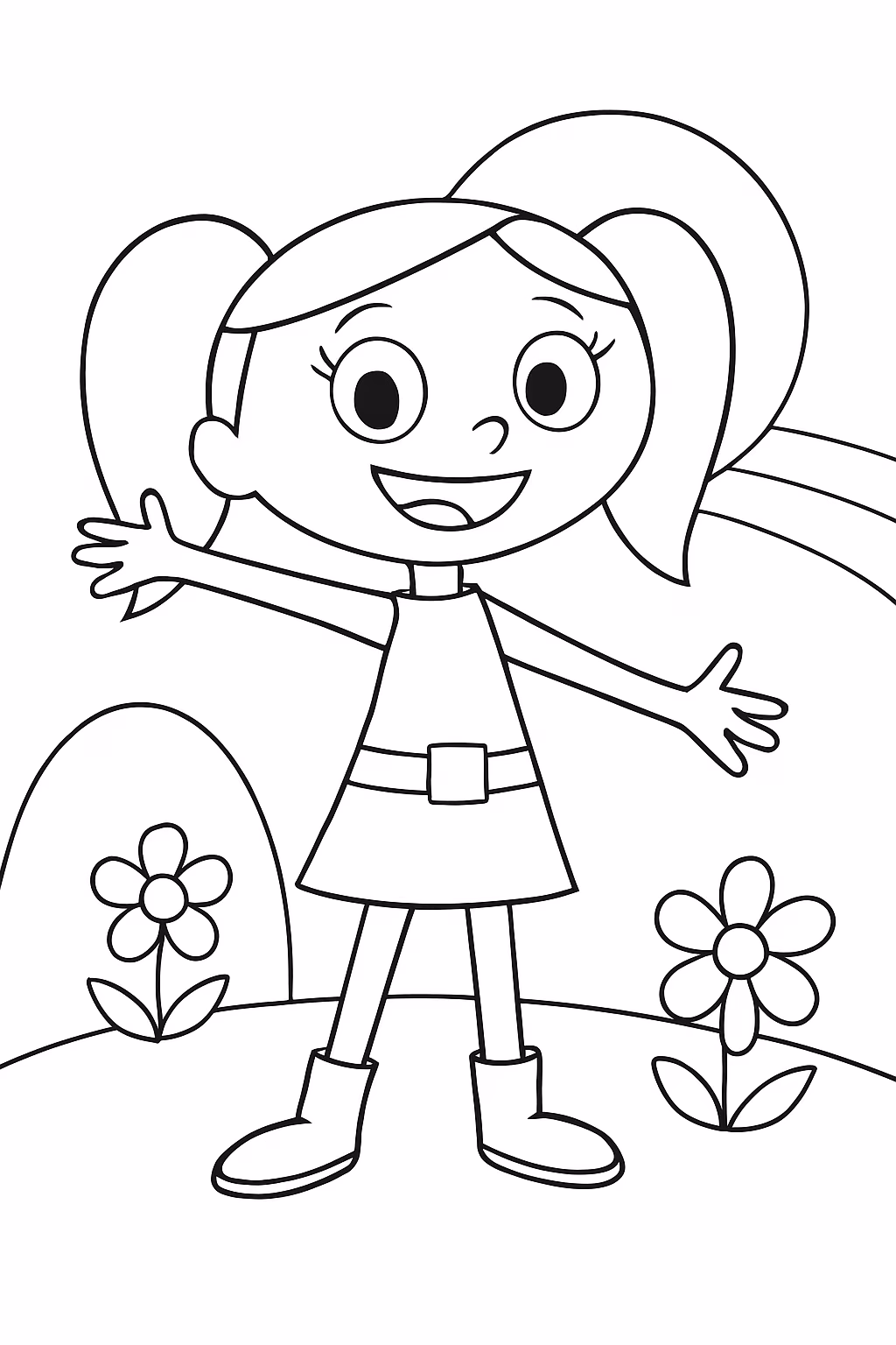 Show da luna para colorir — desenho para imprimir