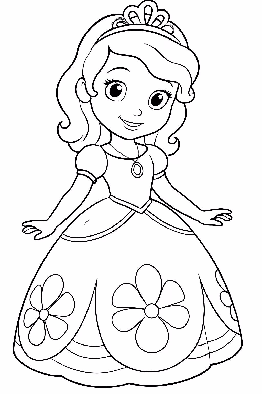 Sofia para colorir — desenho para imprimir