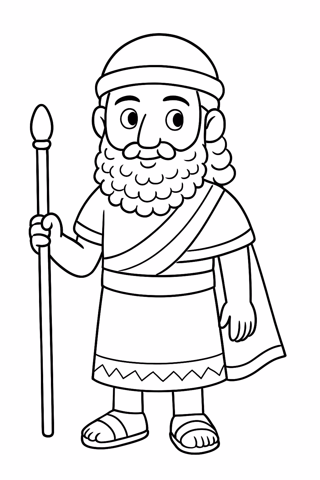 Sumerio 5x6 para colorir — desenho para imprimir