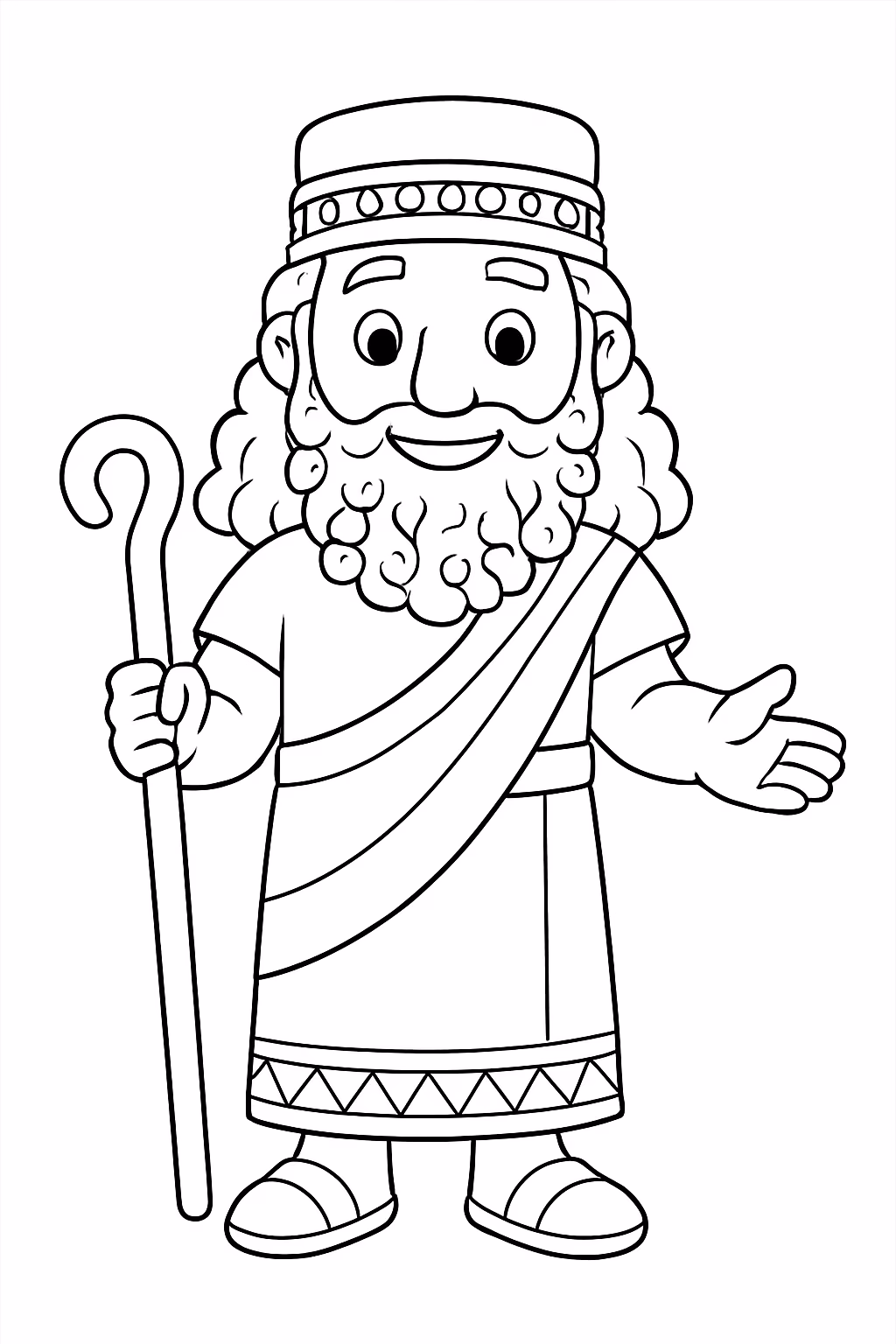 Sumerio para colorir — desenho para imprimir