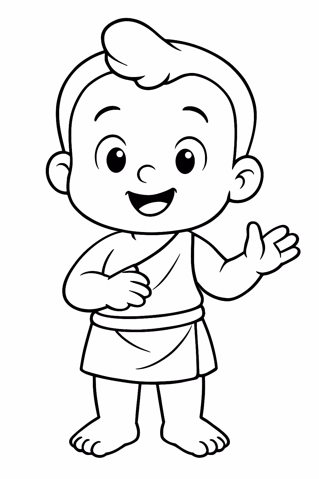 Sumerio pequeno 5x6 para colorir — desenho para imprimir