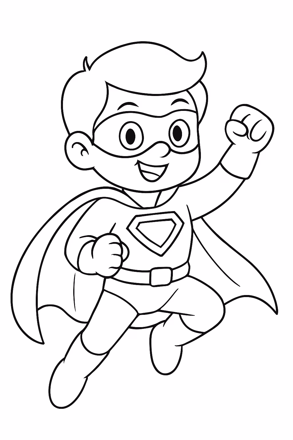 Super heroi para colorir — desenho para imprimir