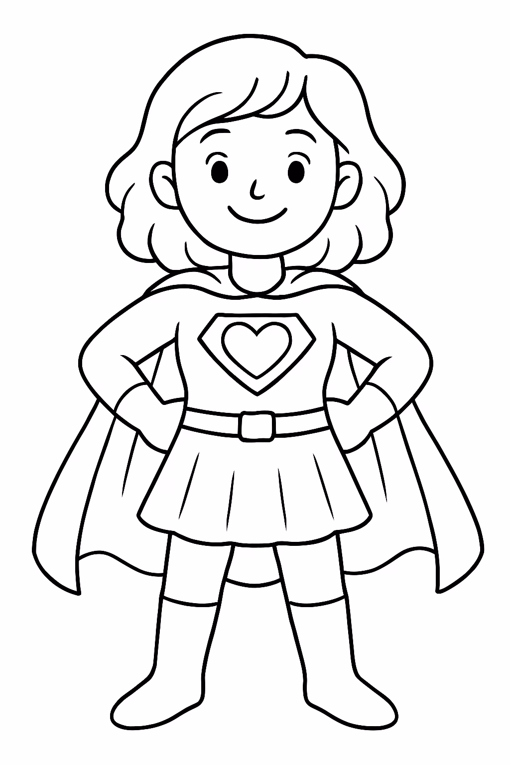 Supermae para colorir — desenho para imprimir
