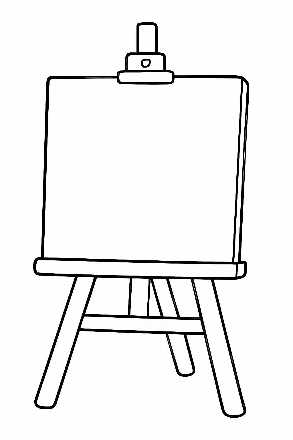 Tela branca para colorir — desenho para imprimir