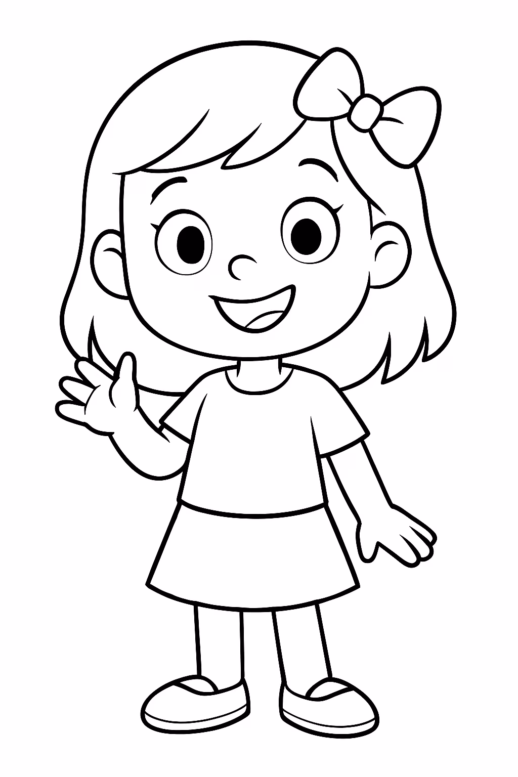 Toca boca com roupas para colorir — desenho para imprimir