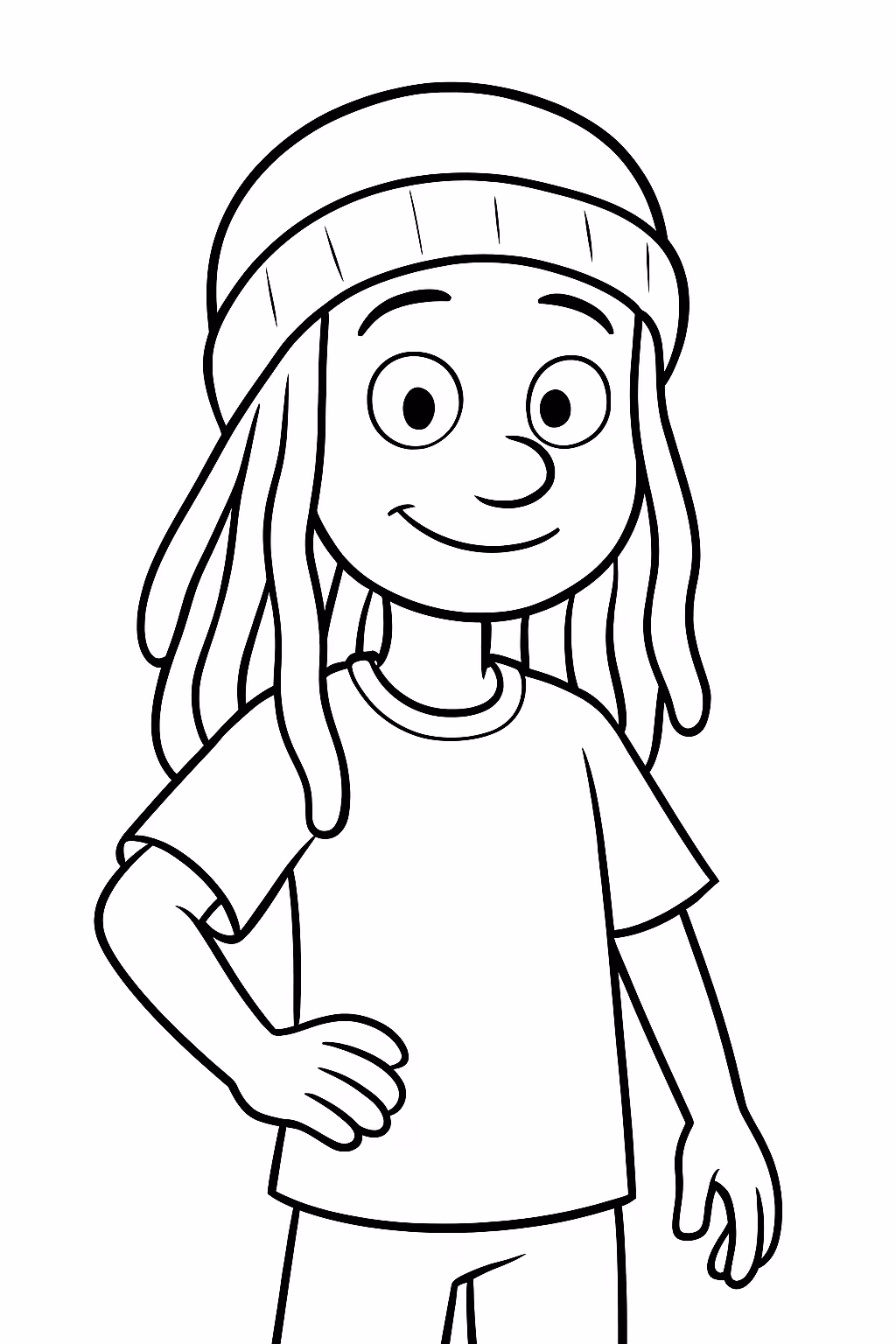 Tom kaulitz para colorir — desenho para imprimir