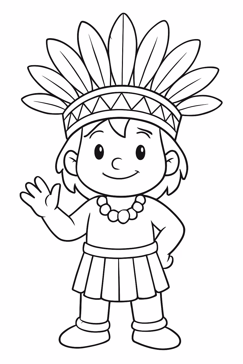 Torajo para colorir — desenho para imprimir