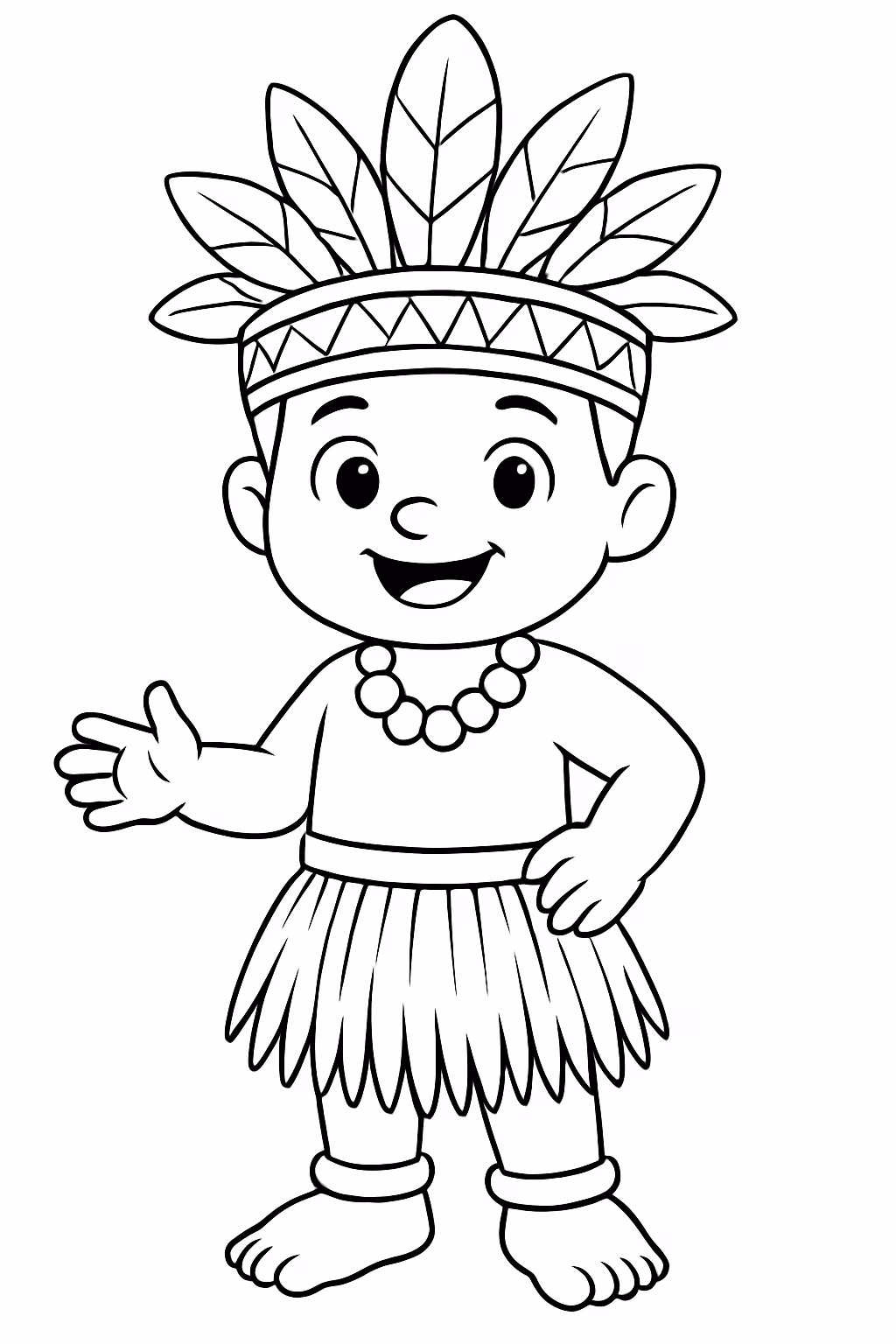 Torajo para colorir — desenho para imprimir