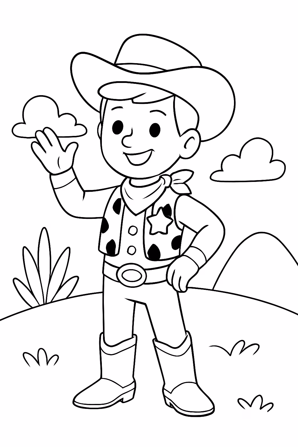 Toy story para colorir — desenho para imprimir