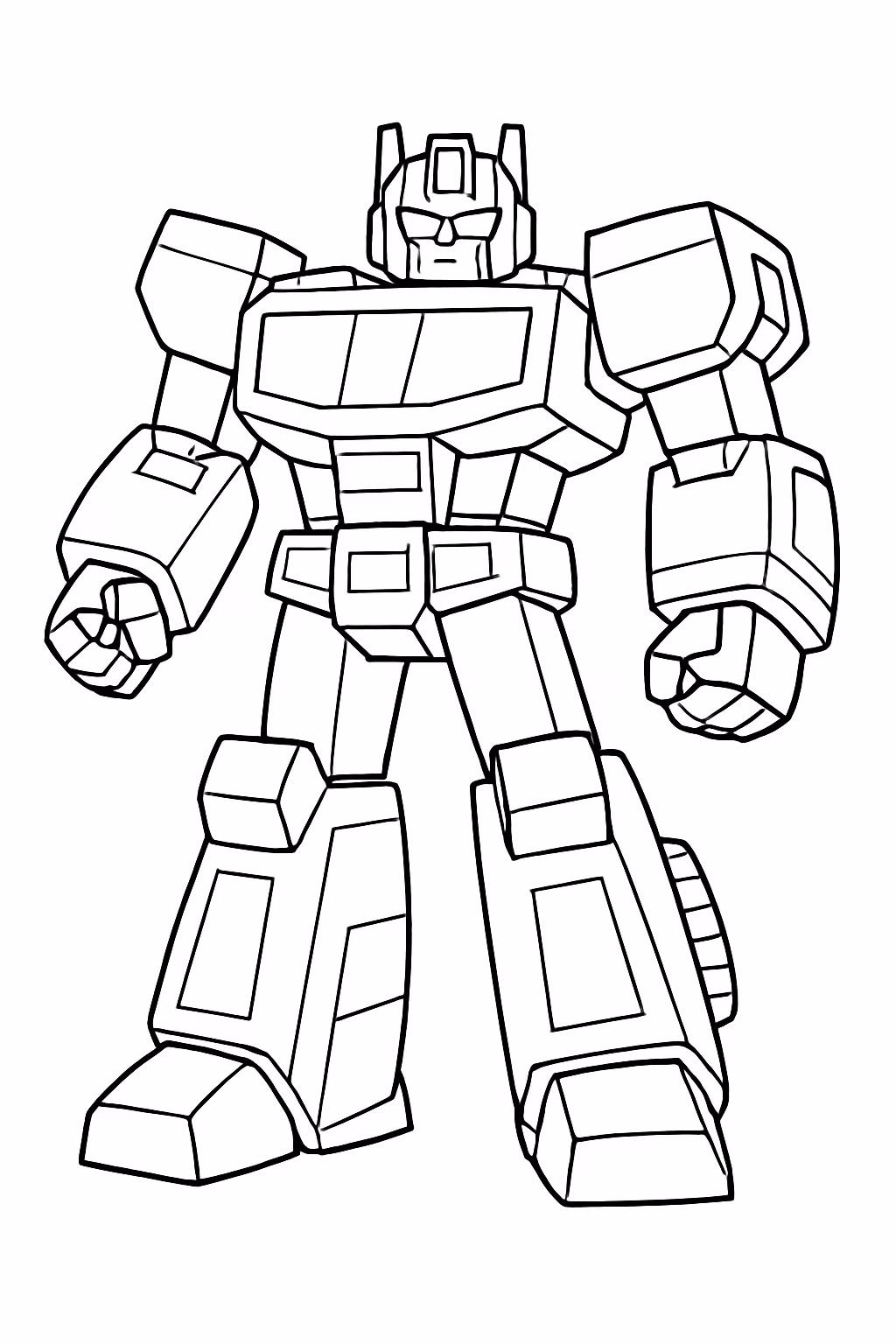 Transformers para colorir — desenho para imprimir