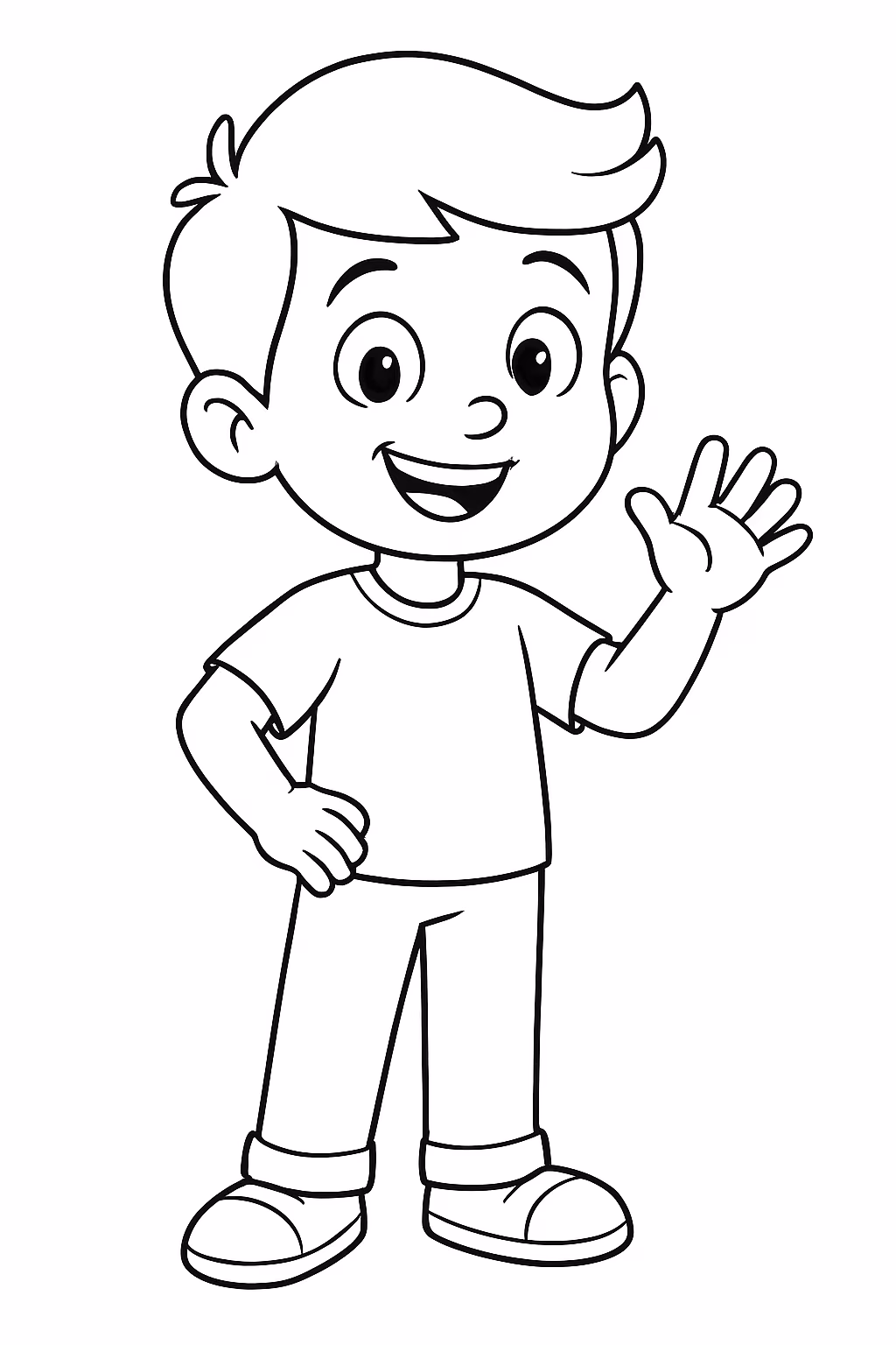 Tres palavrinhas de miguel para colorir — desenho para imprimir