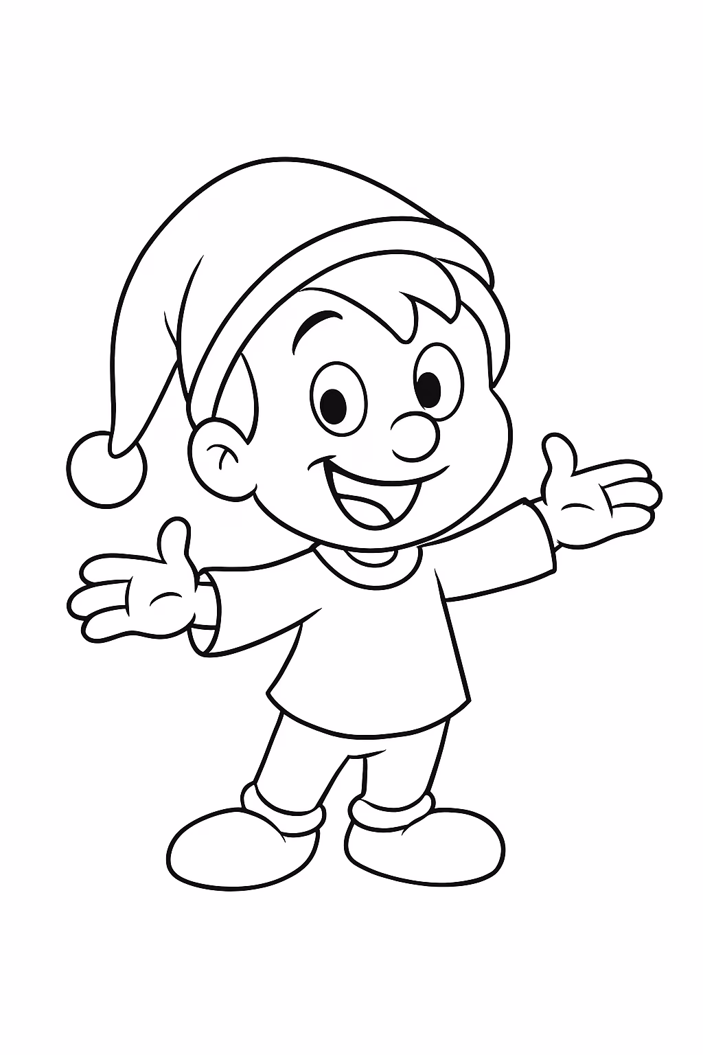 Tun tun tun sahue para colorir — desenho para imprimir