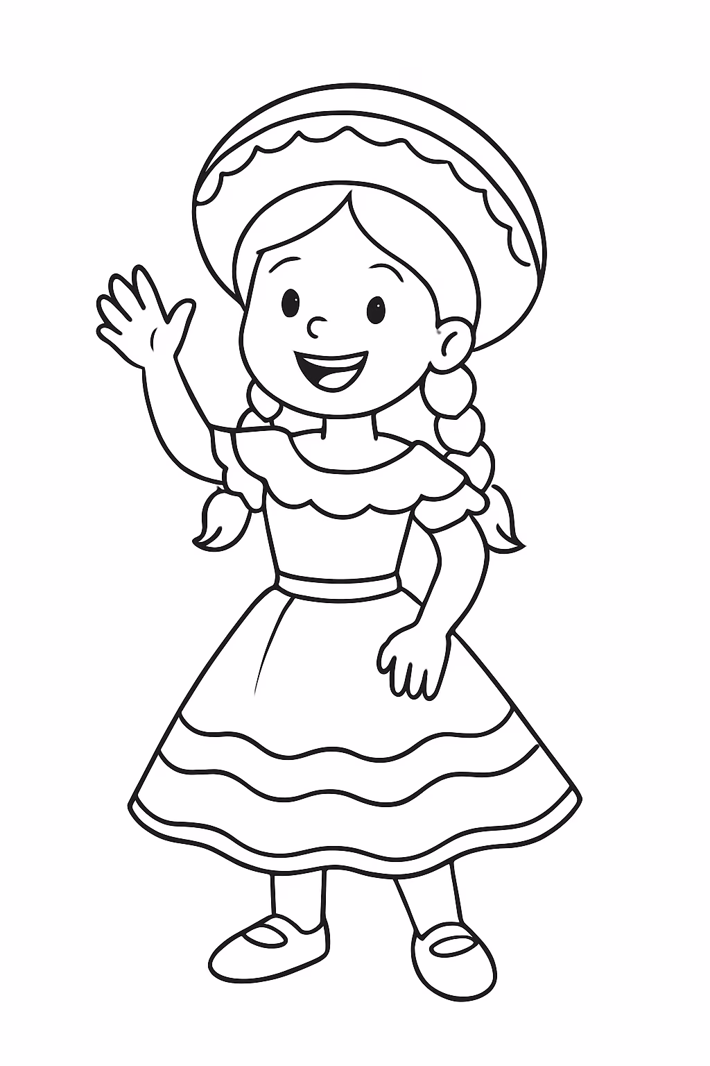 Vai brasil para colorir — desenho para imprimir