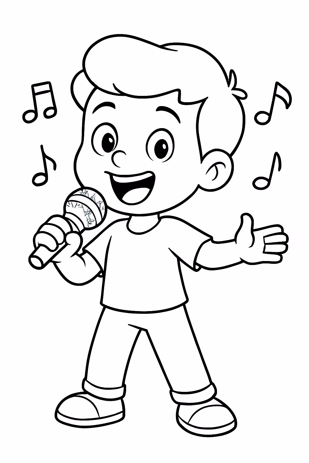 Voce para colorir — desenho para imprimir