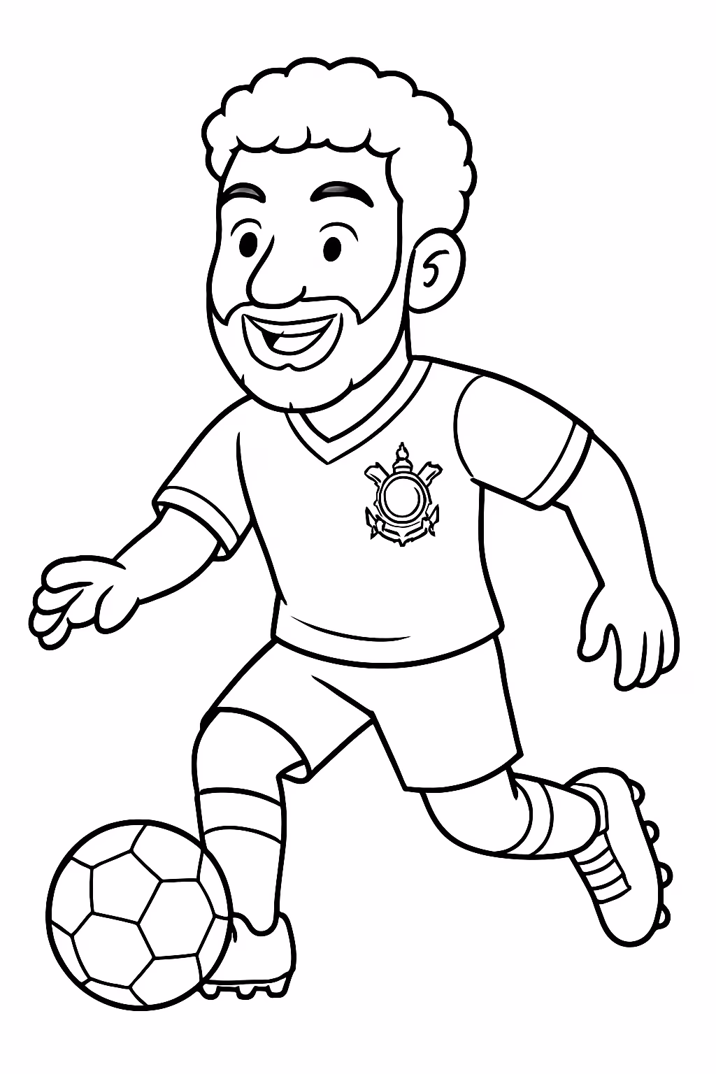 Yuri alberto jogador do corinthians para colorir — desenho para imprimir