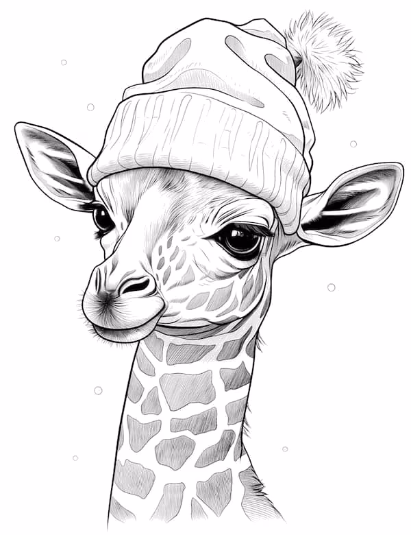 Girafas para colorir — desenho para imprimir