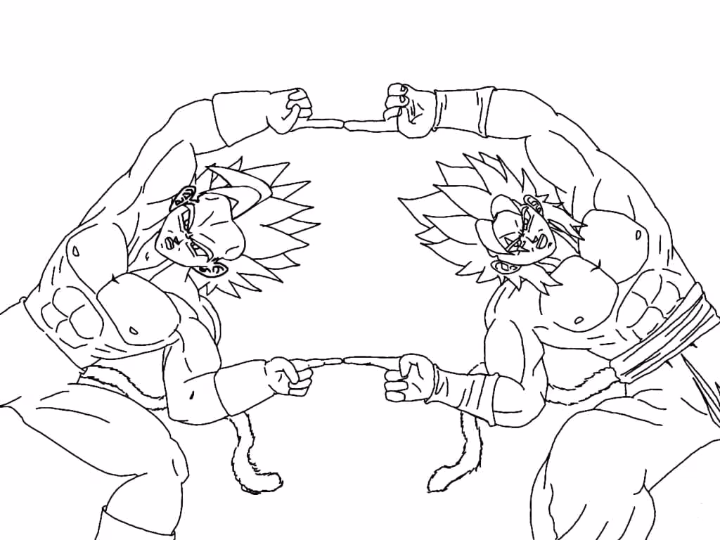 Goku para colorir — desenho para imprimir