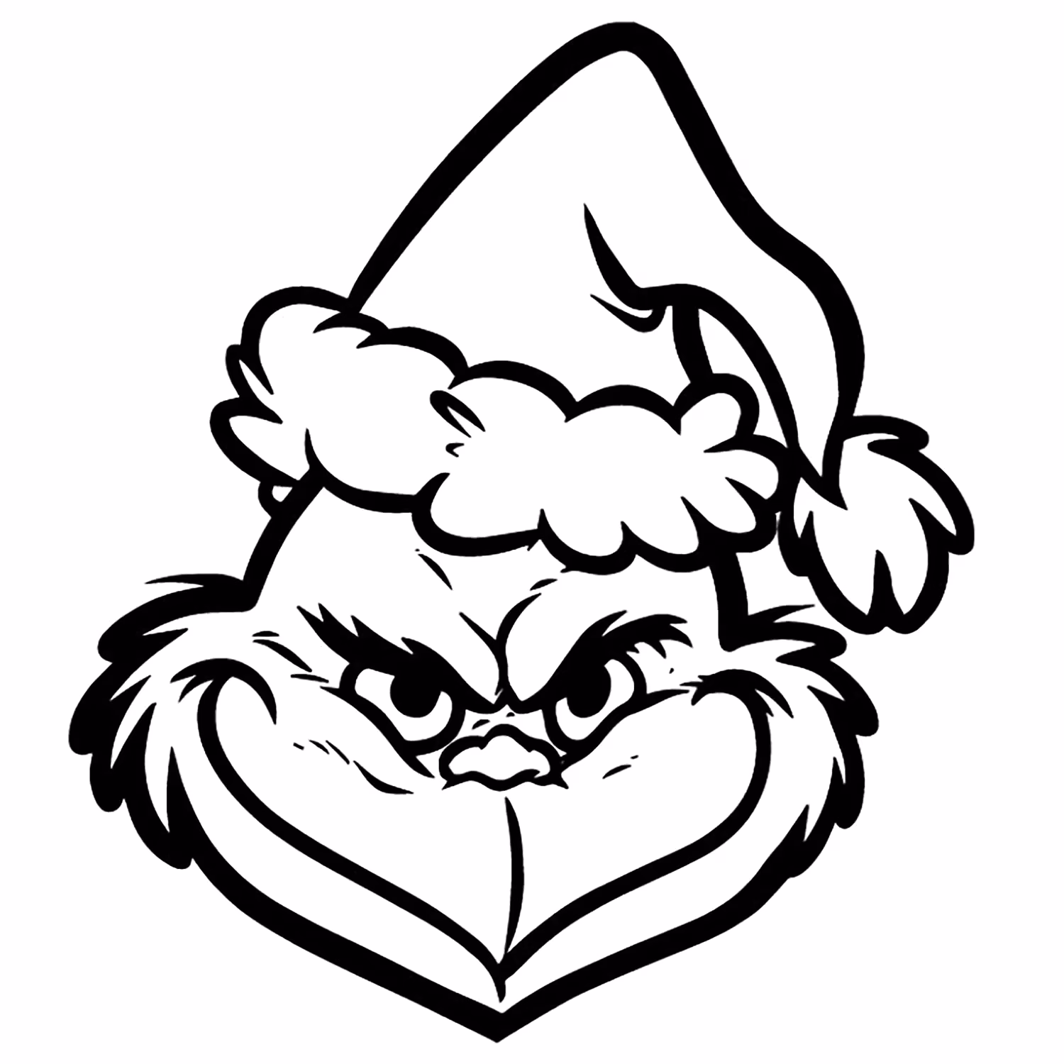 Grinch para colorir — desenho para imprimir