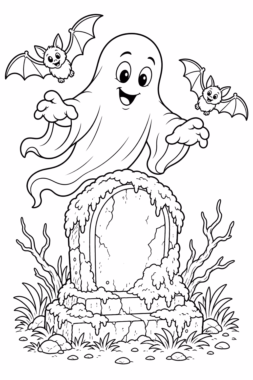 Halloween para colorir — desenho para imprimir