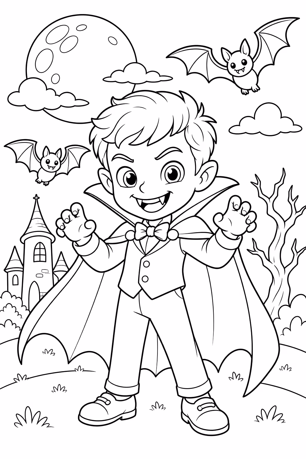 Halloween para colorir — desenho para imprimir