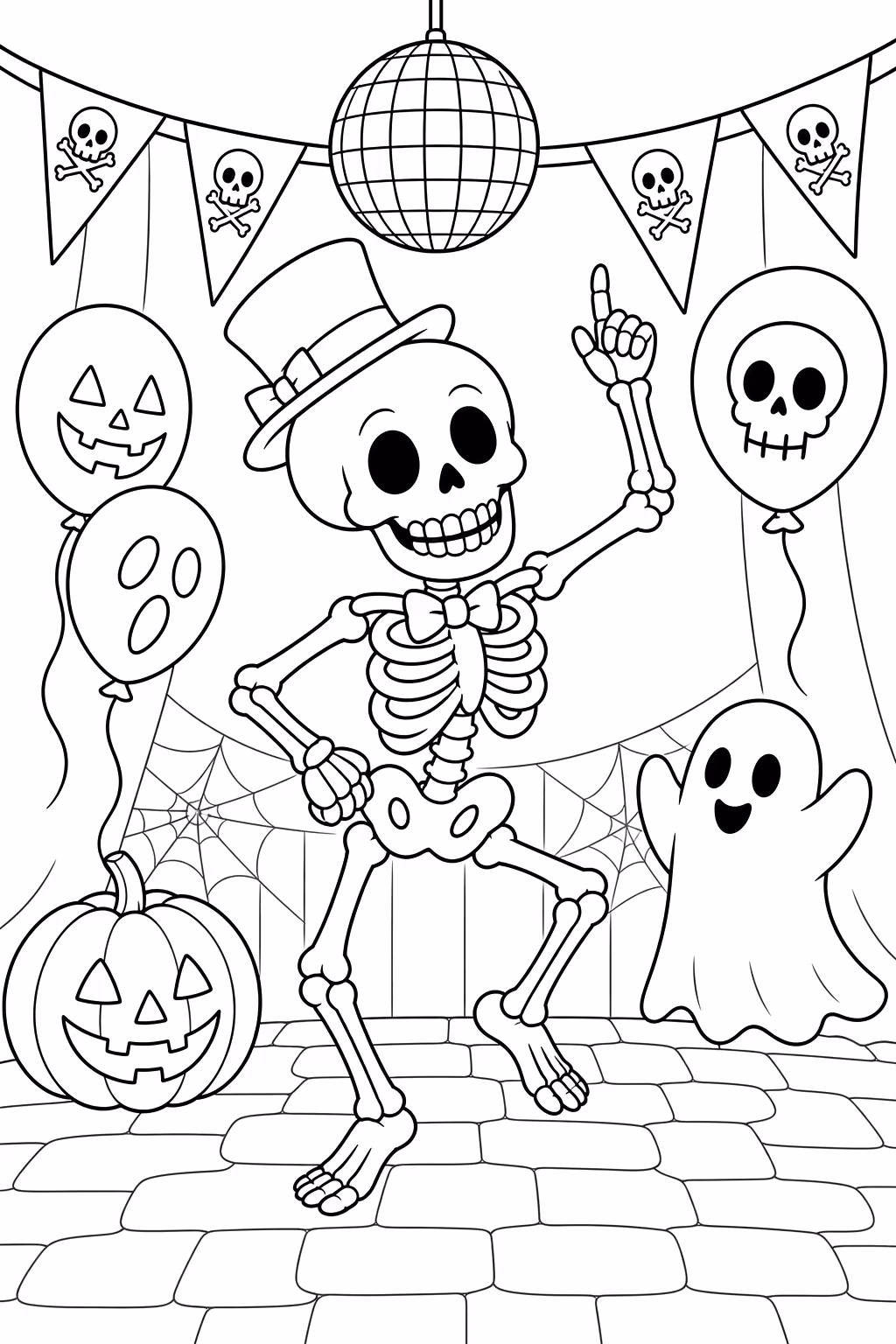 Halloween para colorir — desenho para imprimir