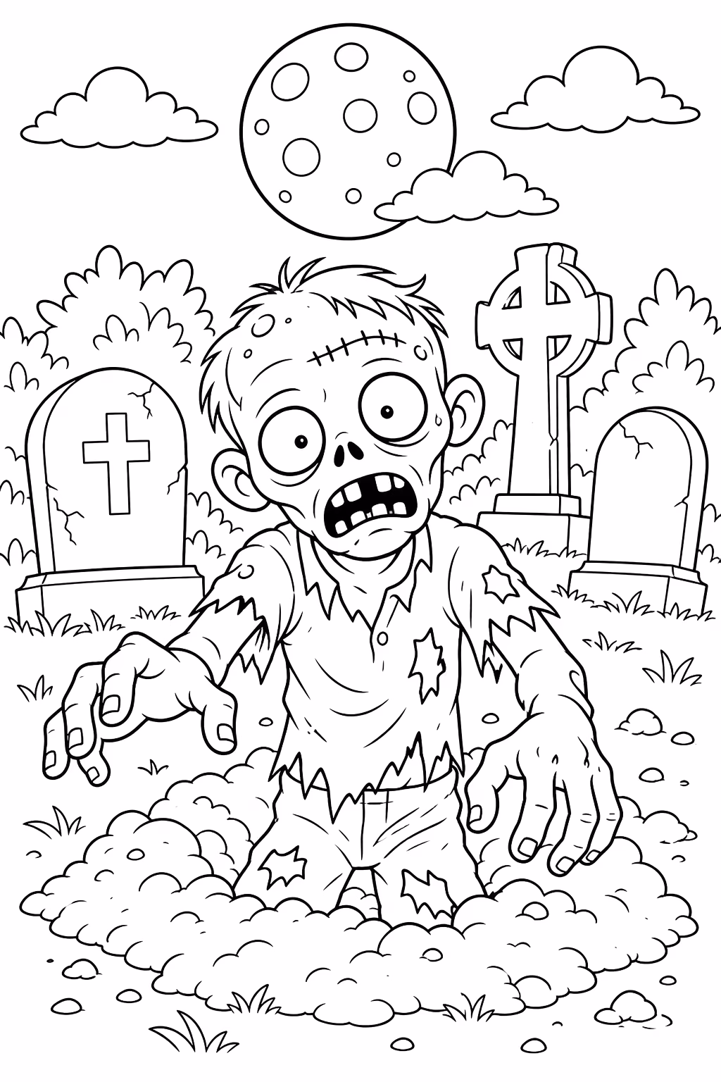 Halloween para colorir — desenho para imprimir