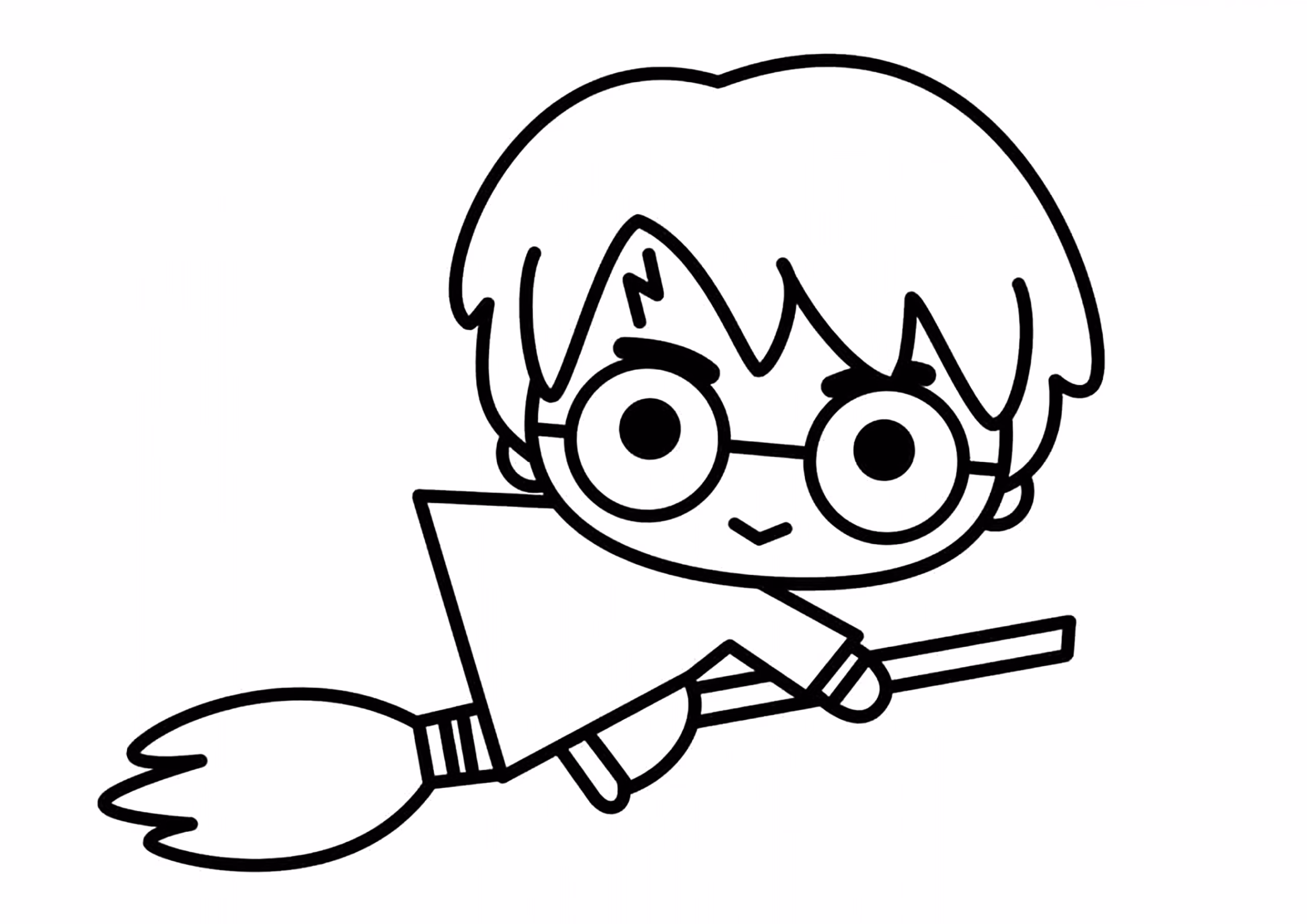 Harry potter para colorir — desenho para imprimir