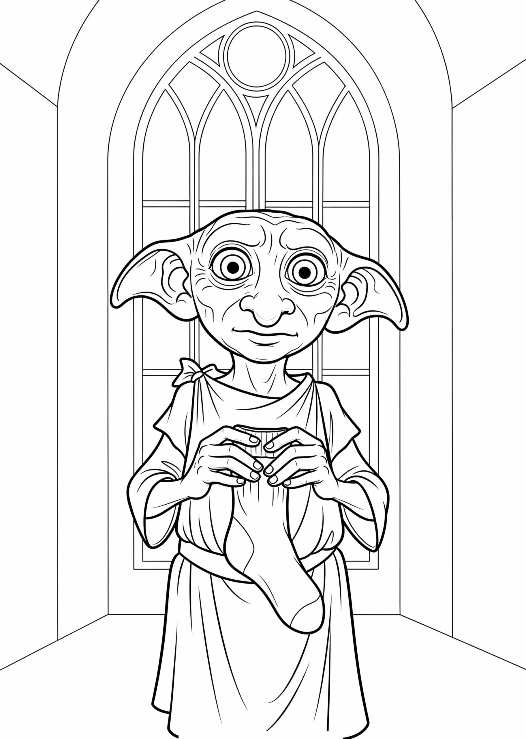 Harry potter para colorir — desenho para imprimir