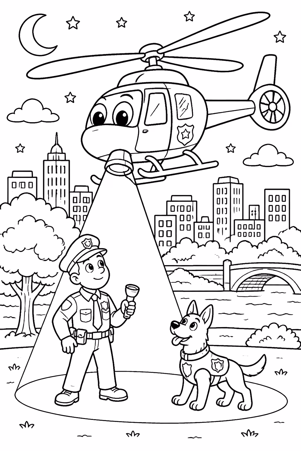 Helicopteros para colorir — desenho para imprimir