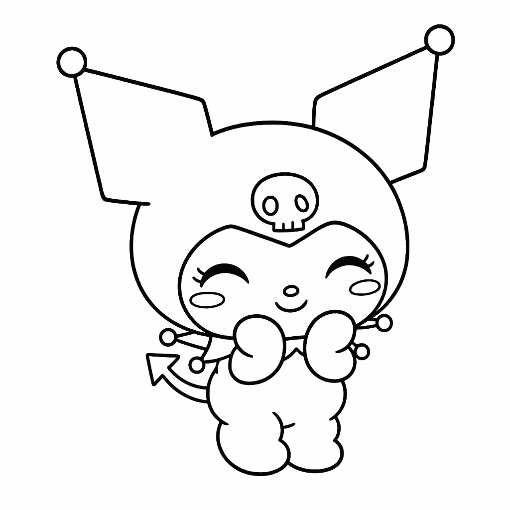 Hello kitty para colorir — desenho para imprimir