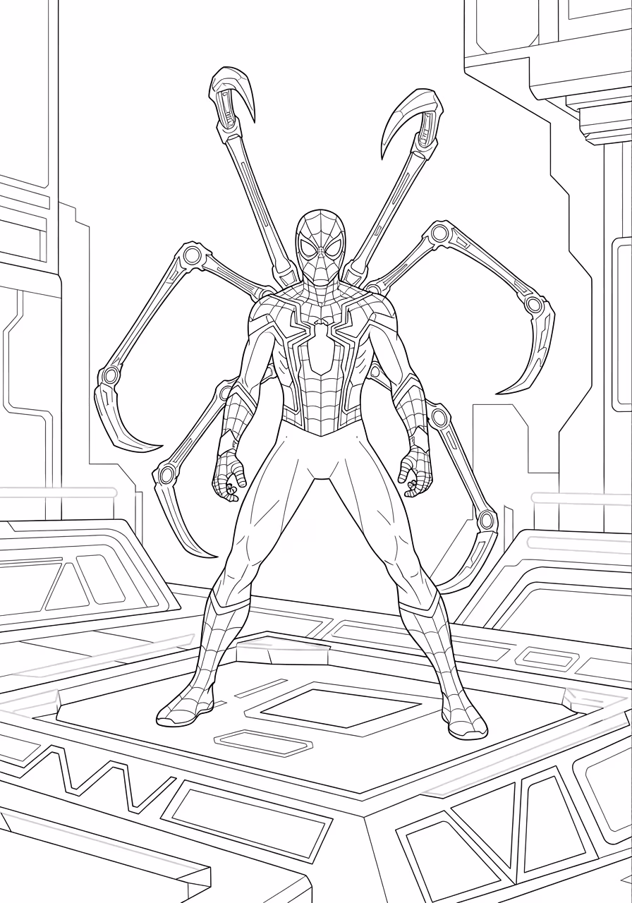 Homem aranha para colorir — desenho para imprimir