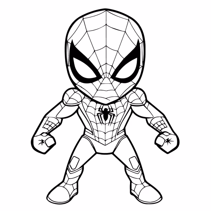 Homem aranha para colorir — desenho para imprimir