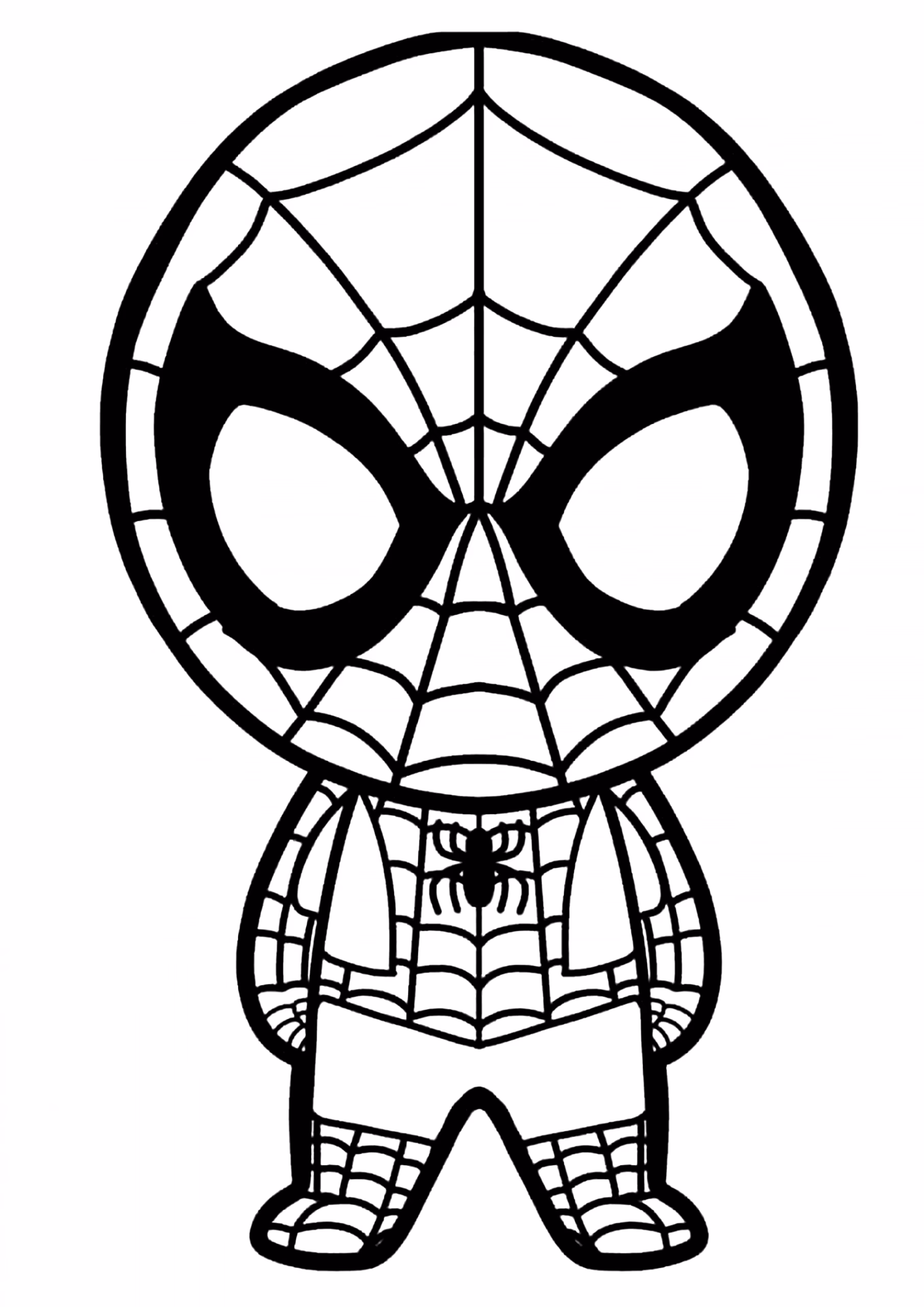 Homem aranha para colorir — desenho para imprimir