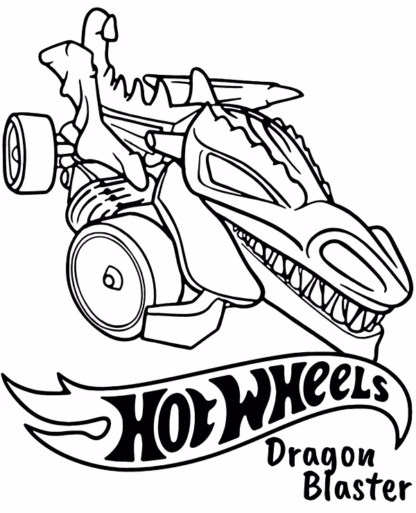 Hot wheels para colorir — desenho para imprimir