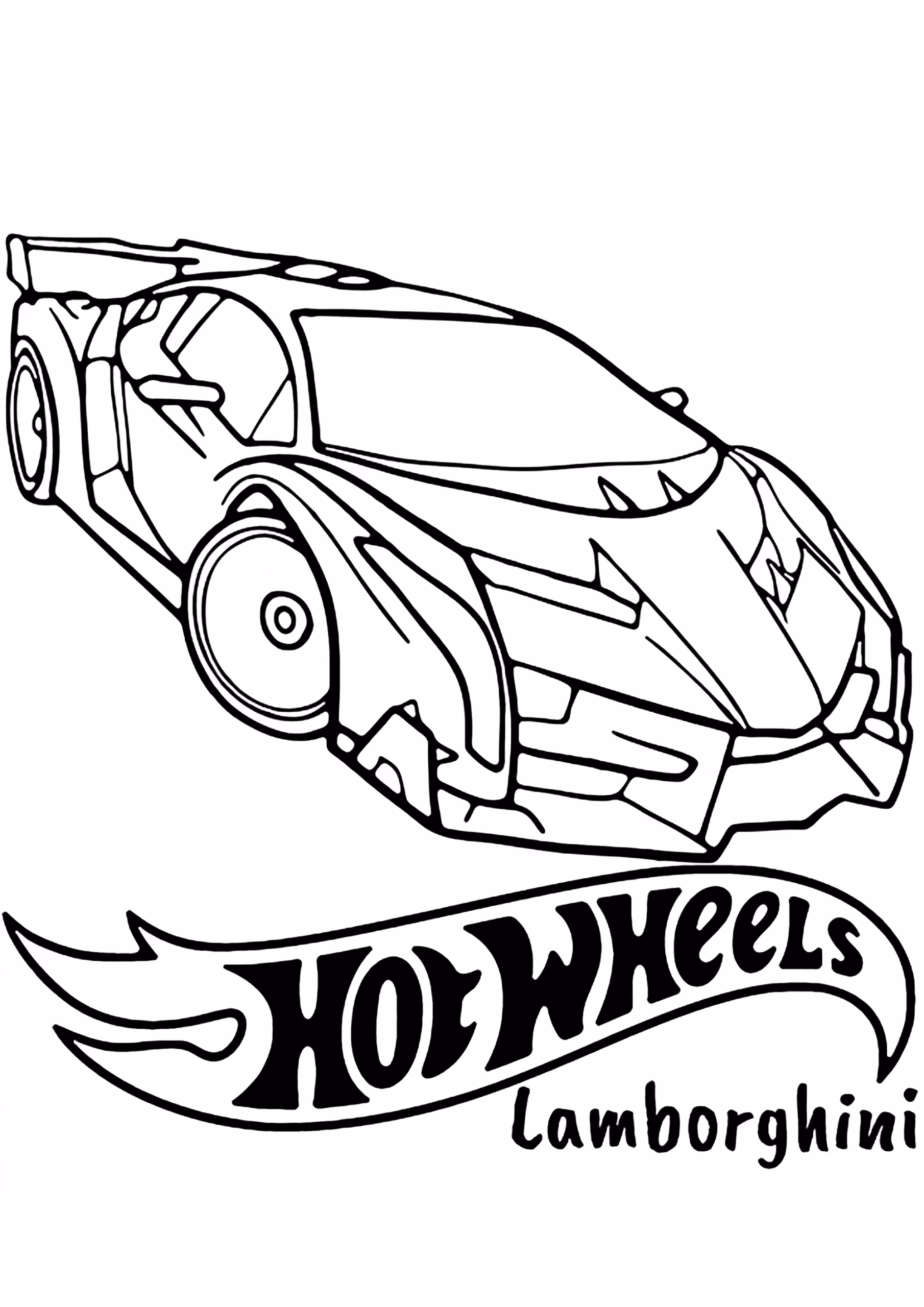 Hot wheels para colorir — desenho para imprimir
